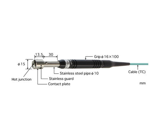 Anritsu A-231K-05-1-TC1-ANP Overflateføler, 500°C, 1m kabel 