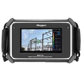 Megger MPAC128 Akustisk Kamera MPAC128 er ett industrielt og robust akustisk kamera som er enkelt og raskt å bruke i felt. Designet for bruk i røffe miljøer.